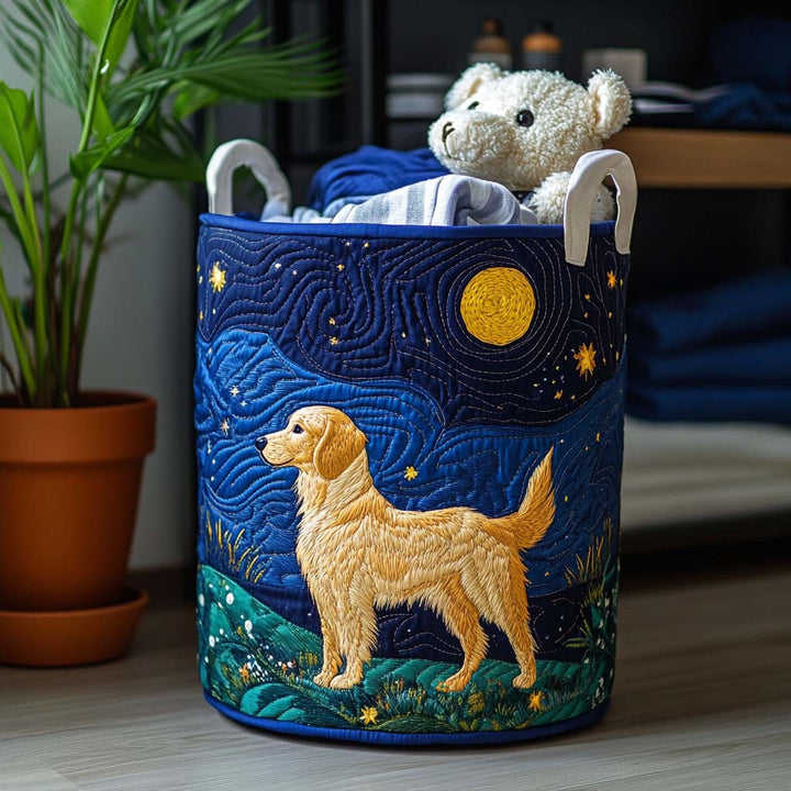 Cesto per la Biancheria Trapuntato Golden Retriever NCU0QN013