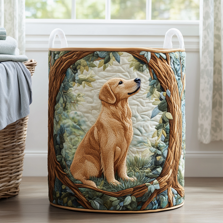 Cesto per Biancheria Trapuntato Golden Retriever NCU0DDK840