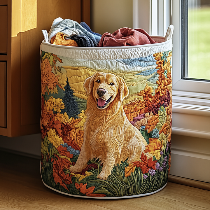 Cesta per la Biancheria Trapuntata Golden Retriever Joy NCU0DDK839