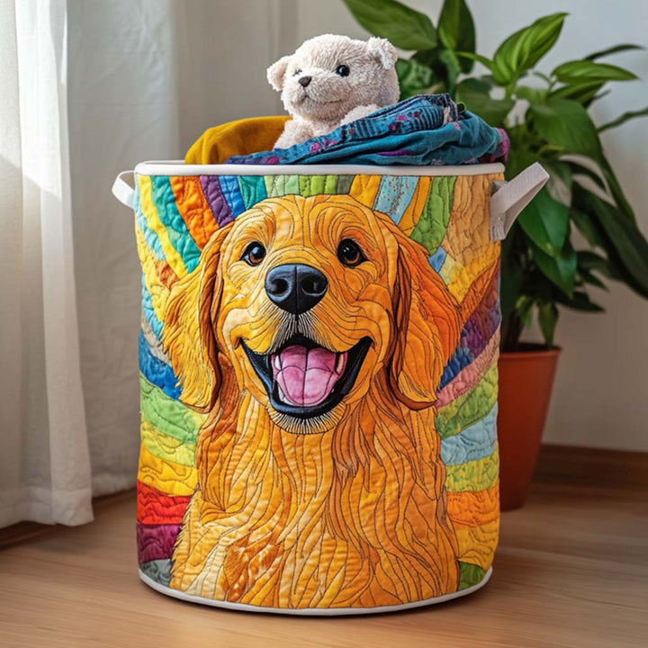 Cesto per la Biancheria Trapuntato Golden Retriever NCU0QN013
