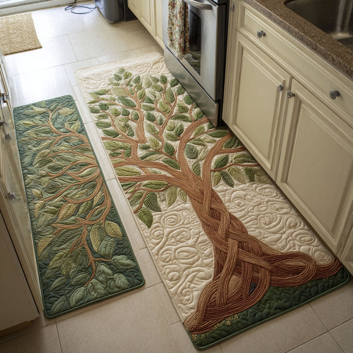 Tappeto da cucina antiscivolo con albero dorato NCU0DK11678