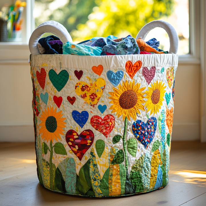 Cesto per la biancheria Quilted Heartland Love NCU0PVL400