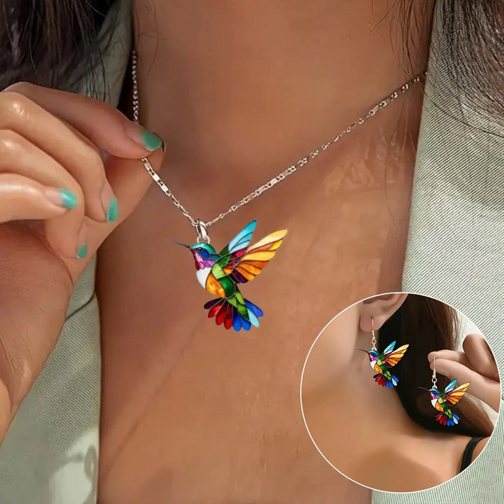 Rola - collana con colibrì