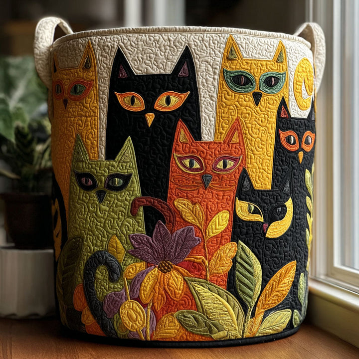Cesto per la Biancheria Trapuntato Jubilee Cats NCU0PTT2517