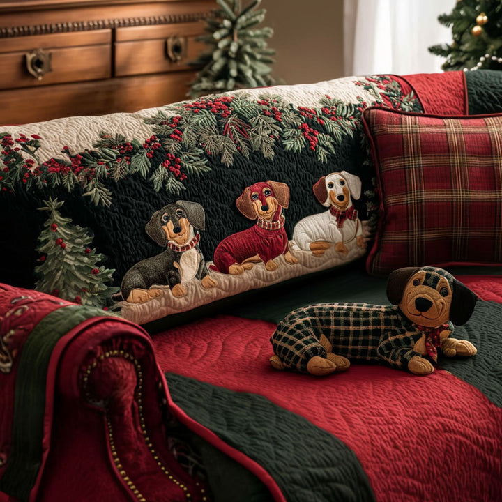 Copertura per Divano Trapuntata Merry Little Dachshund NCU0PT10002