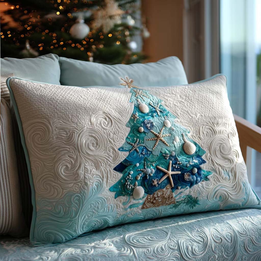 Copricuscino trapuntato con maree festive NCU0PT9759