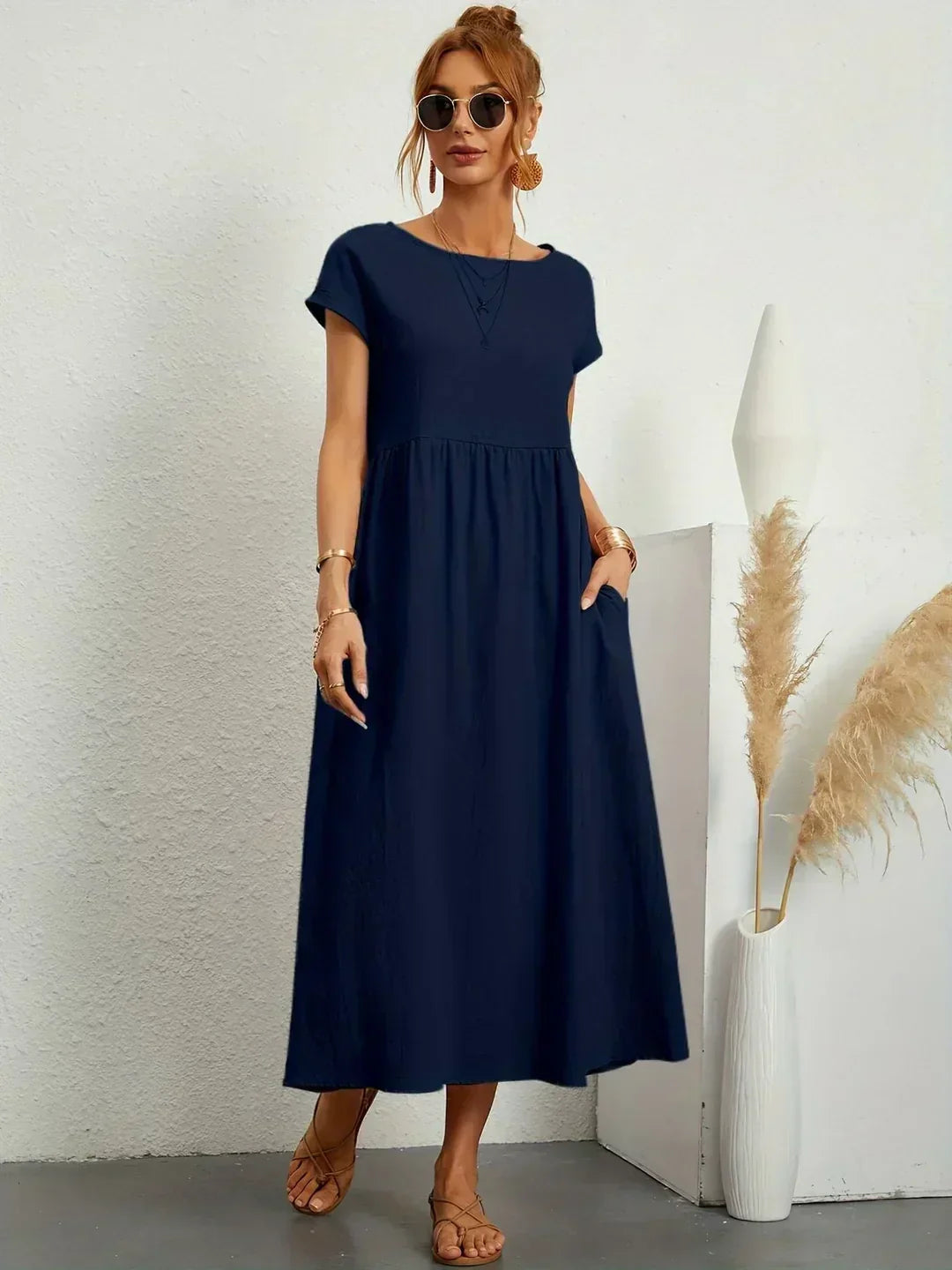Abito midi fluido Gabrielle da donna - Maria Milano