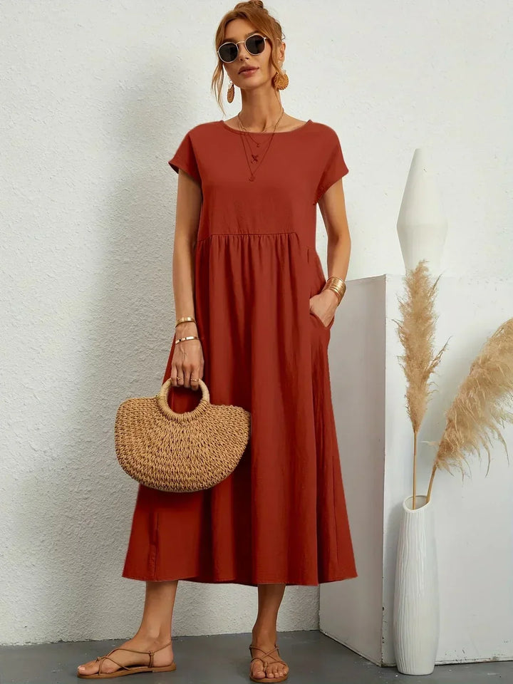 Abito midi fluido Gabrielle da donna - Maria Milano