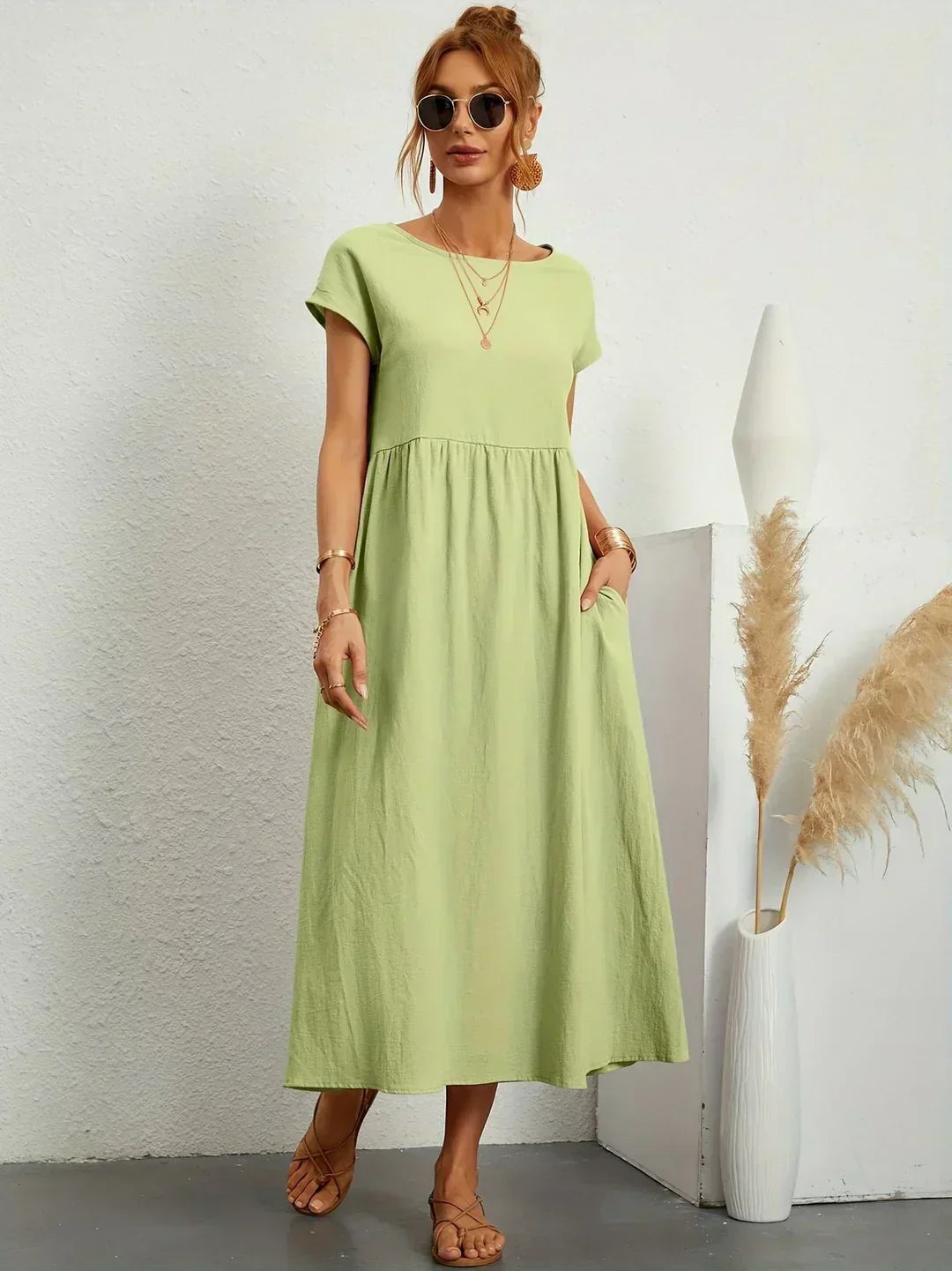 Abito midi fluido Gabrielle da donna - Maria Milano