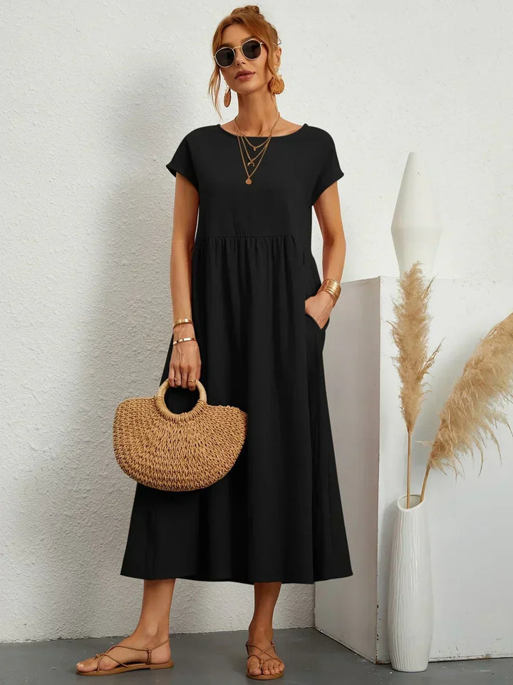 Abito midi fluido Gabrielle da donna - Maria Milano