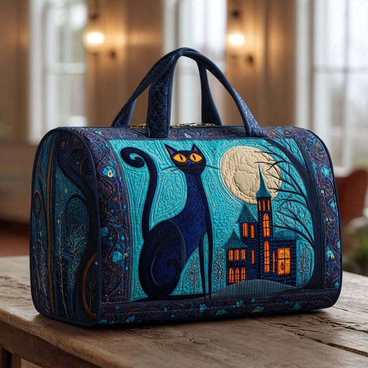 Borsa da viaggio trapuntata Midnight Cats NCU0XD397