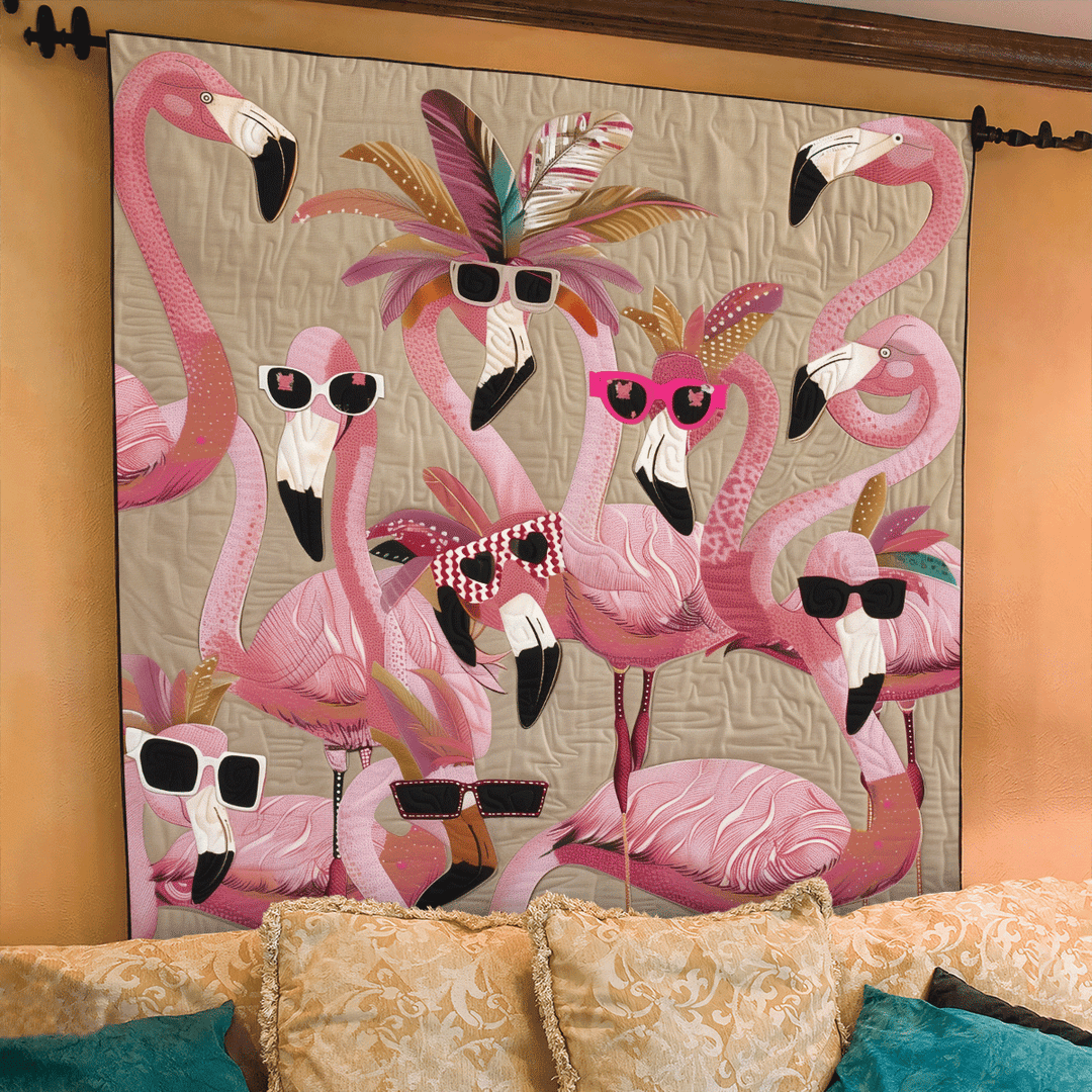 Coperta Trapuntata Tropical Flamingo Delight NCU0TL748
