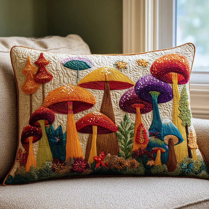 Cuscino Copertura - Giardino di Funghi