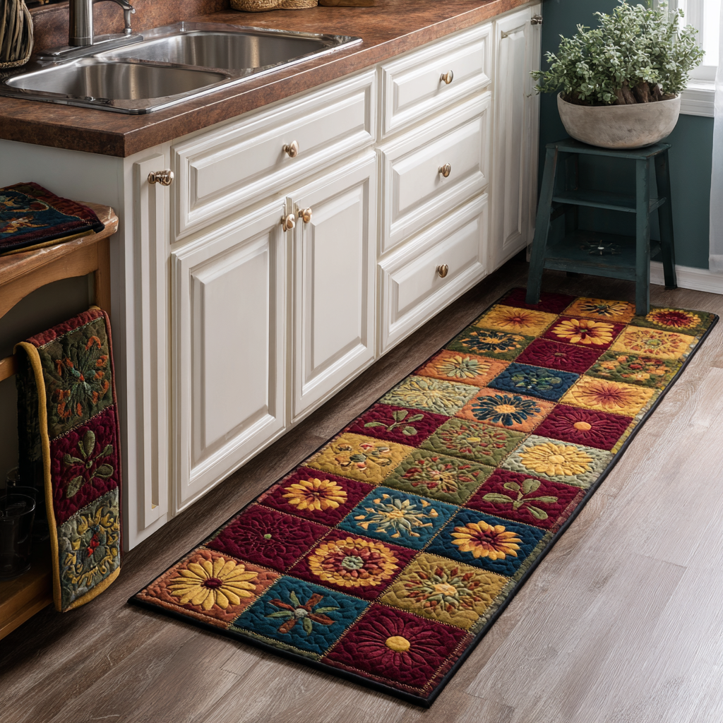 Tappeto da cucina antiscivolo con paesaggio naturale NCU0DK11085