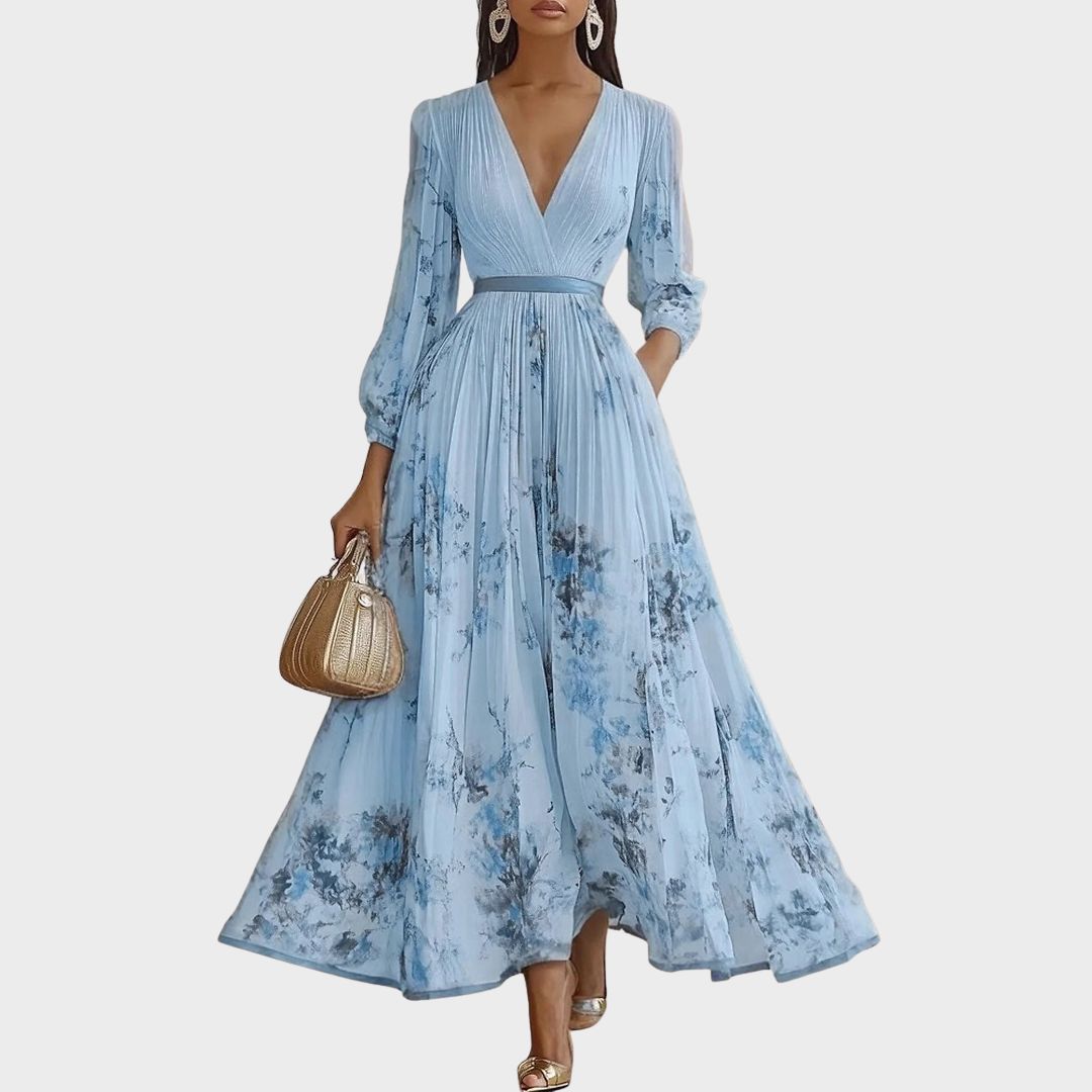 Abito maxi plissettato Rowella da donna - Maria Milano