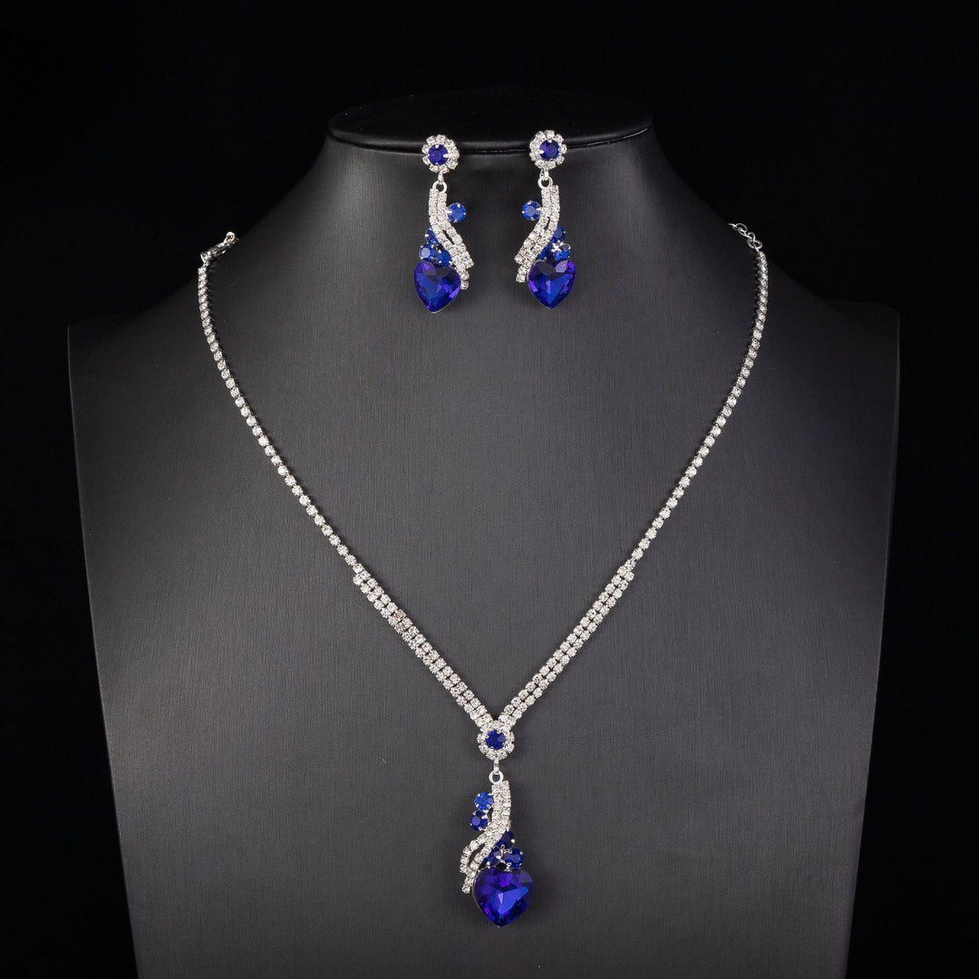 Set collana e orecchini con zirconia