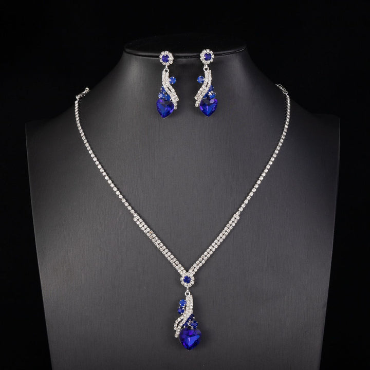 Set collana e orecchini con zirconia