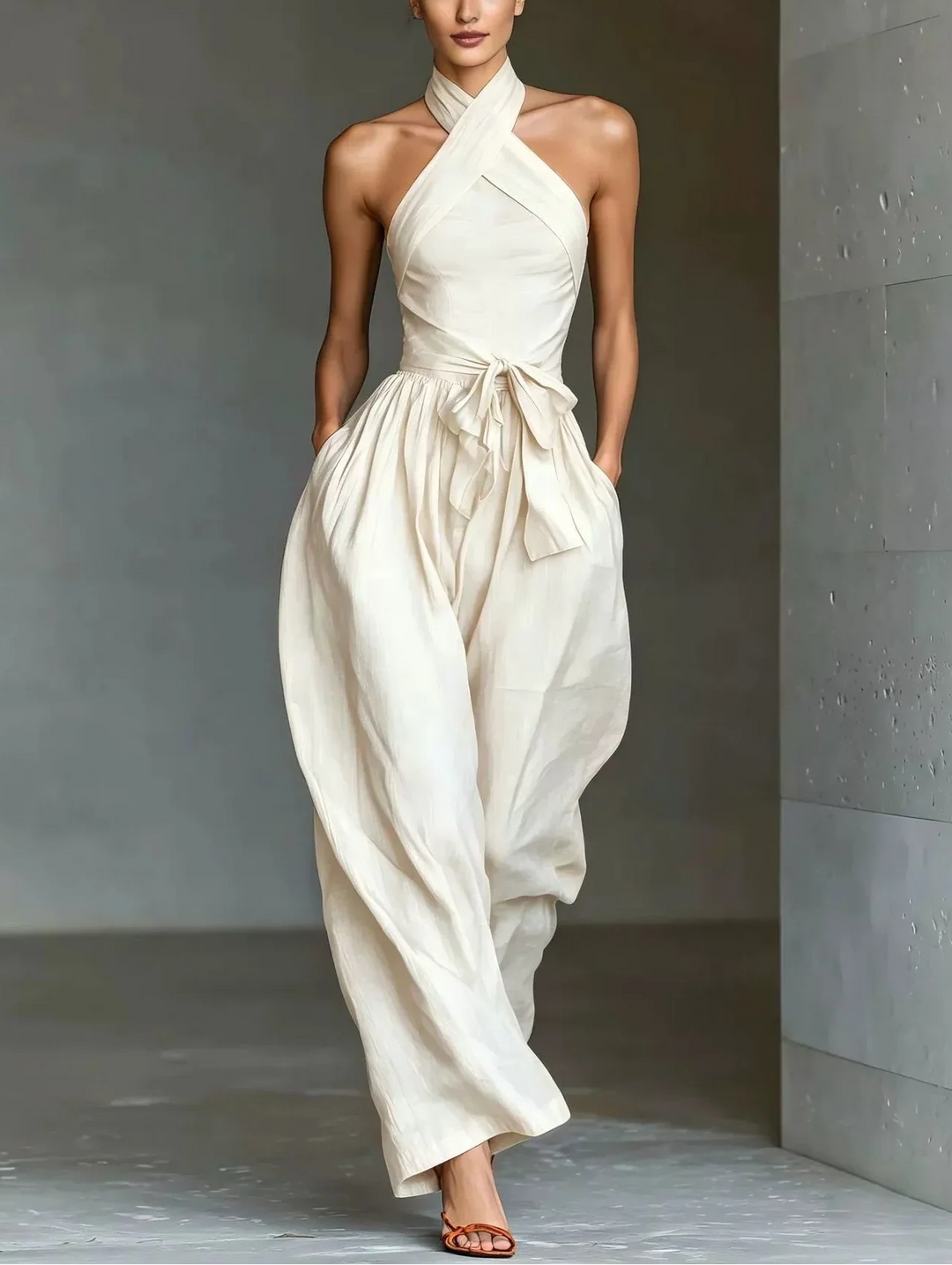Mollie | Tuta Elegante a Gamba Ampia