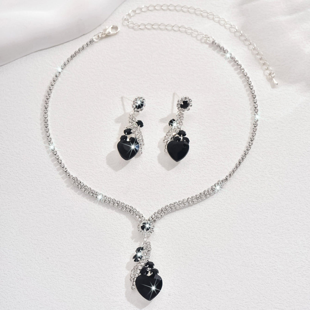 Set collana e orecchini con zirconia