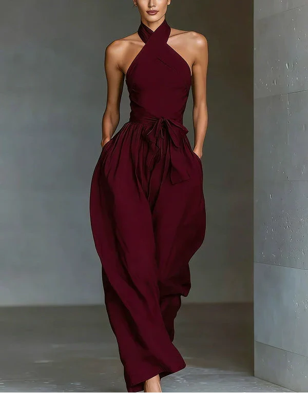 Mollie | Tuta Elegante a Gamba Ampia