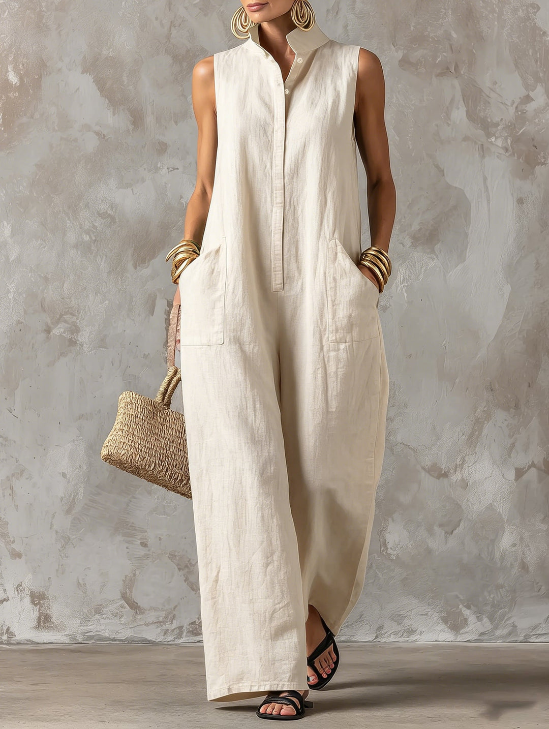 Jerline | Tuta Elegante Senza Maniche