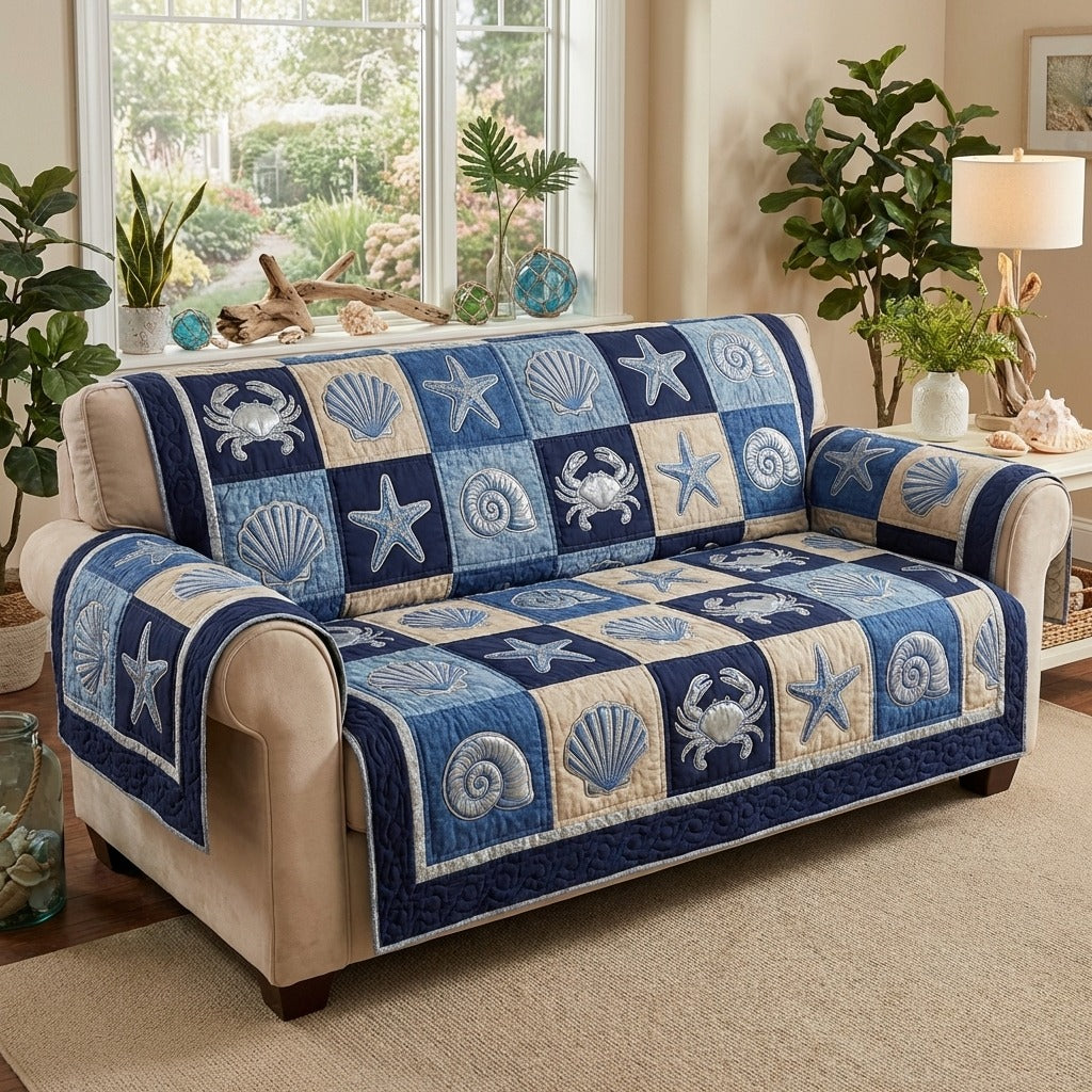 Copertura per Divano Trapuntata Ocean Charm NCU0DV9509