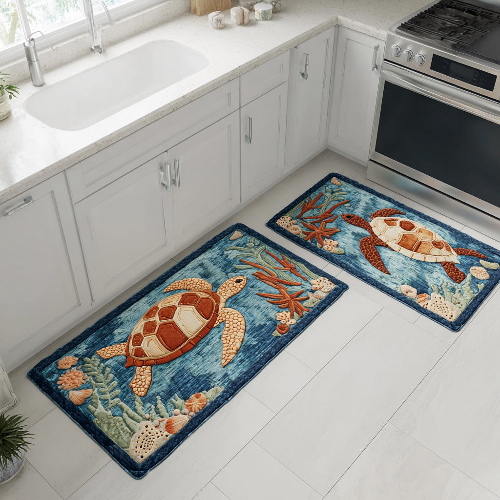Tappeto da cucina antiscivolo con onde e mare aperto NCU0TD1435