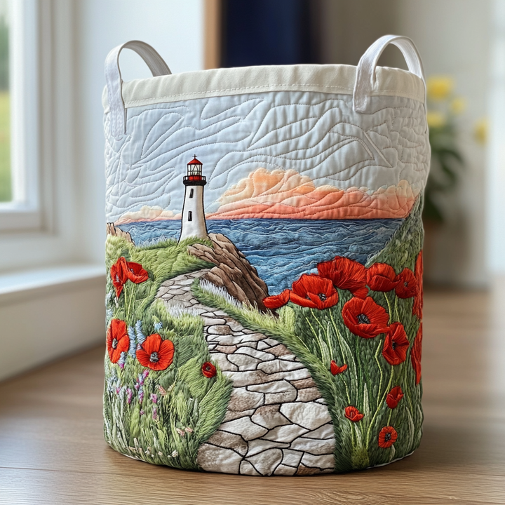 Cesto per la Biancheria Quilted Ocean Lighthouse NCU0DDK730