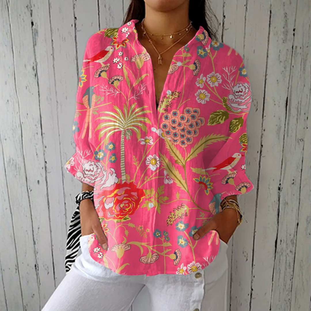 Joanna - camicetta floreale tropicale da donna | Maria Milano