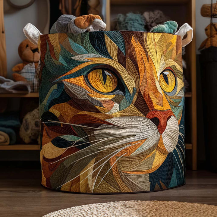 Cesto per Biancheria Patchwork Cat Quilted NCU0NNT1844