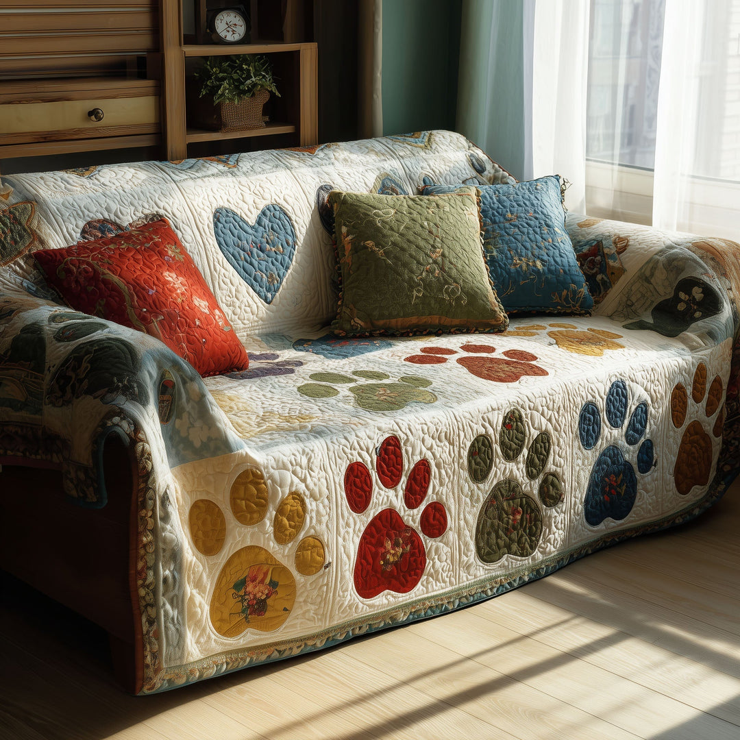 Copertura per Divano Trapuntata Pawful Comfort NCU0PT11006