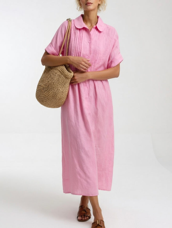 Lysandra | Abito Camicia Lungo in Cotone