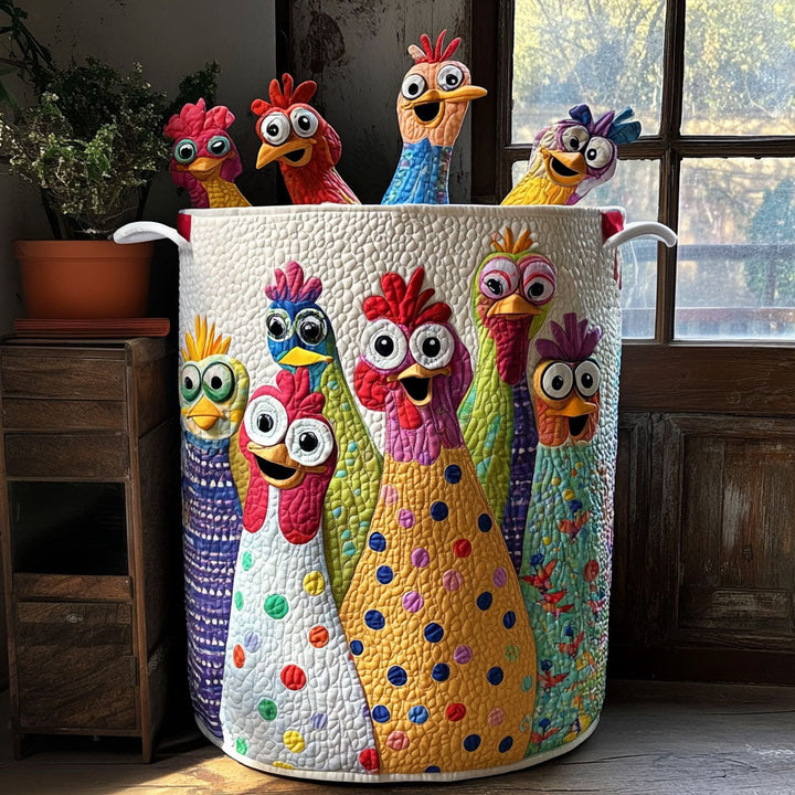 Cestino da Lavanderia Trapuntato Poultry Parade NCU0PTT785