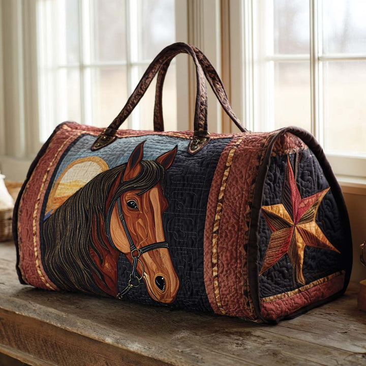 Borsa a Duffle Trapuntata Prairie Horse NCU0XD406