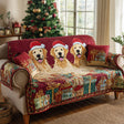 Copridivano trapuntato con Golden Retriever NCU0HH980