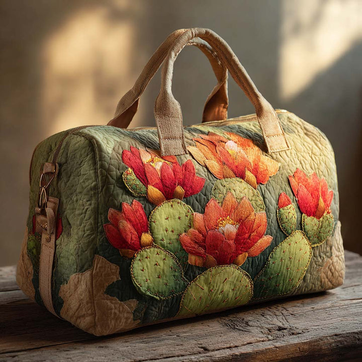Borsa da viaggio trapuntata Prickly Bloom NCU0XD410