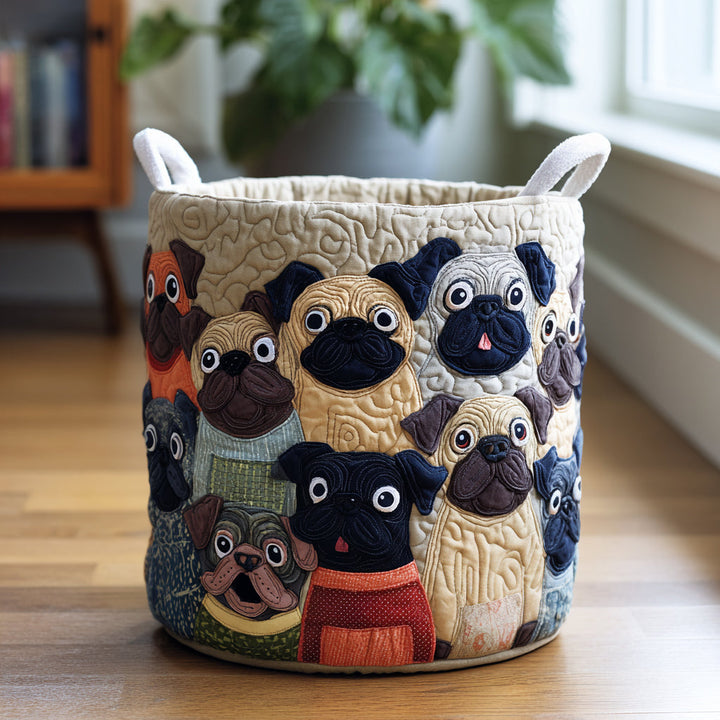 Cesto per la Biancheria Pug Spirit Quilted NCU0DV1658