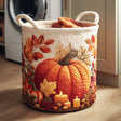 Cesto portabiancheria imbottito con zucche d’autunno NCU0NTD316