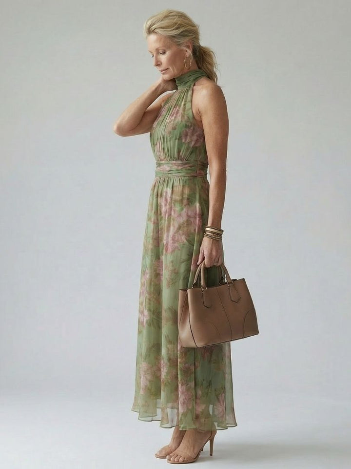 Naomi | Abito Maxi con Scollo all’Americana