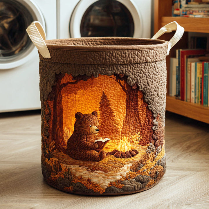 Cesta per la Lavanderia Trapuntata Reading Bear NCU0NTD404
