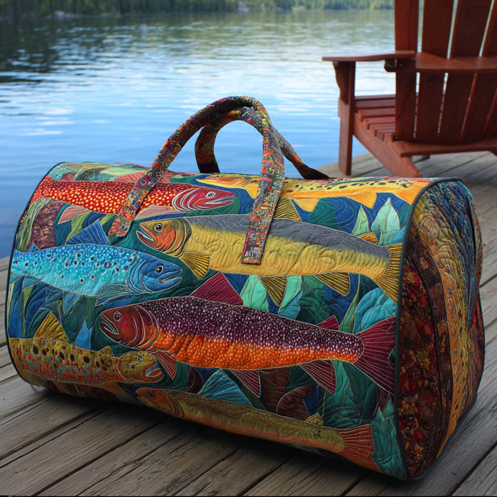 Borsa da viaggio trapuntata per la pesca NCU0VT259