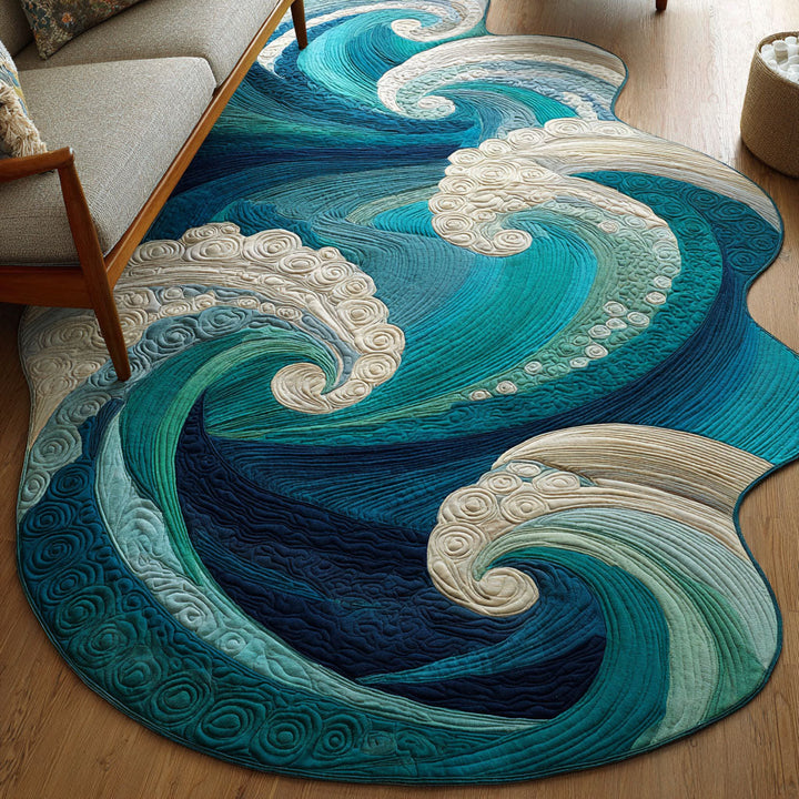 Tappeto Area a Forma Personalizzata Onde Oceaniche NCU0NT12613