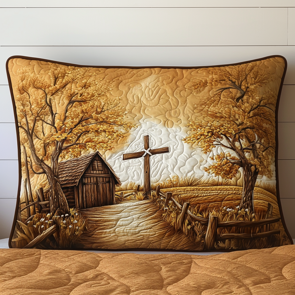 Copricuscino trapuntato in stile rustico elegante NCU0NT8152