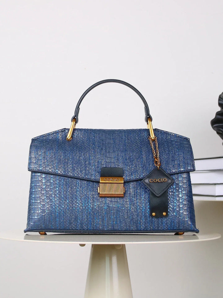 SELENE | BORSA IN PELLE DI PITONE