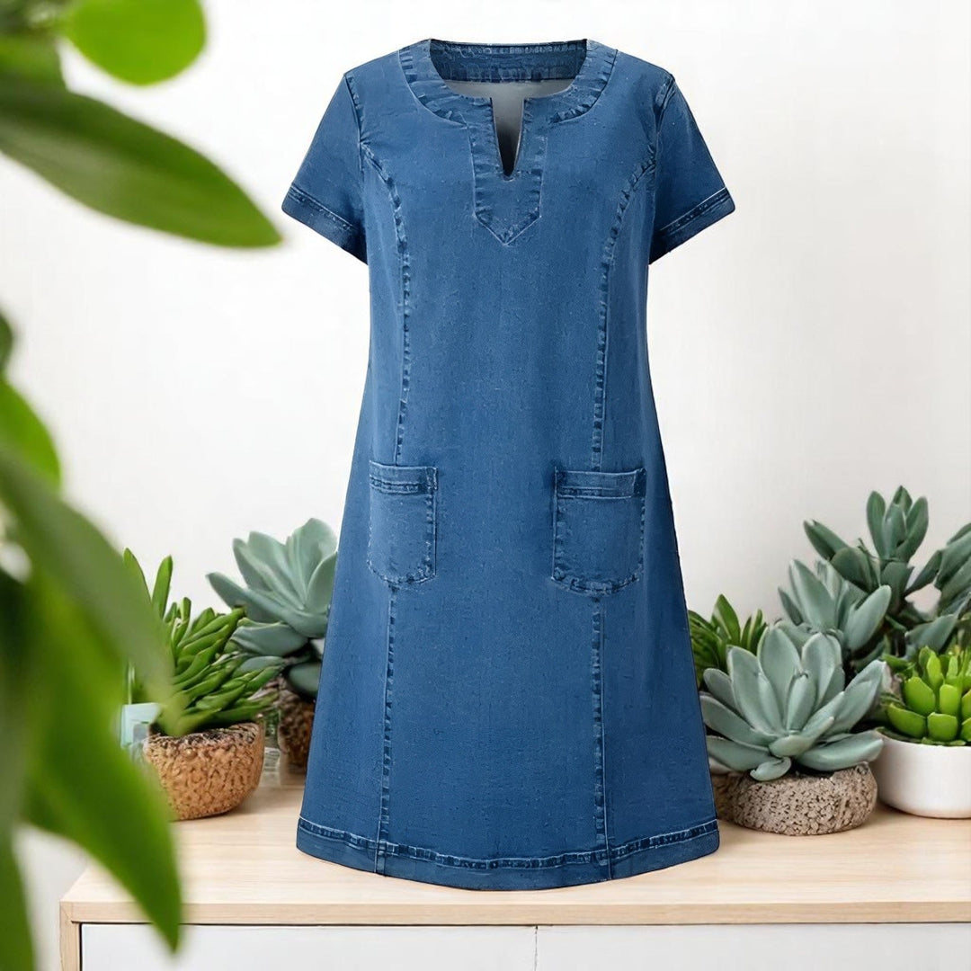 Sky | Abito in Denim con Tasche