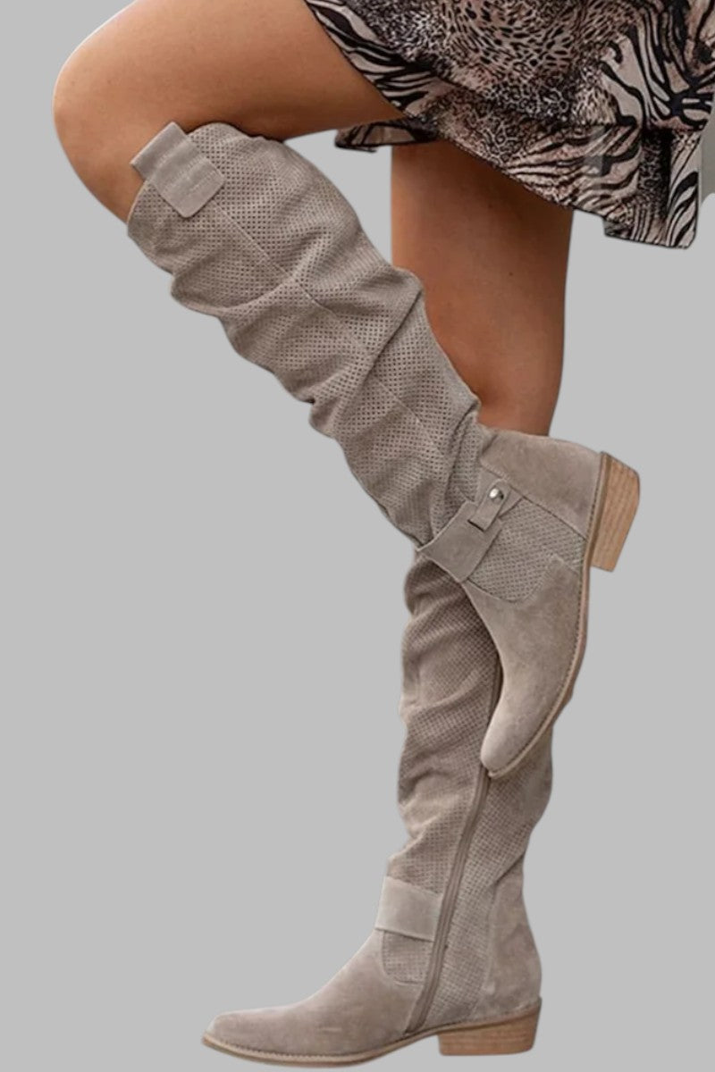 Janika™ | Stivali Vintage in Camoscio