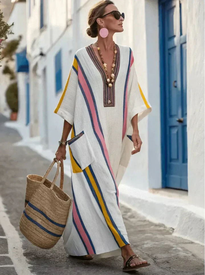 Abito maxi estivo fluido Vera da donna - Maria Milano