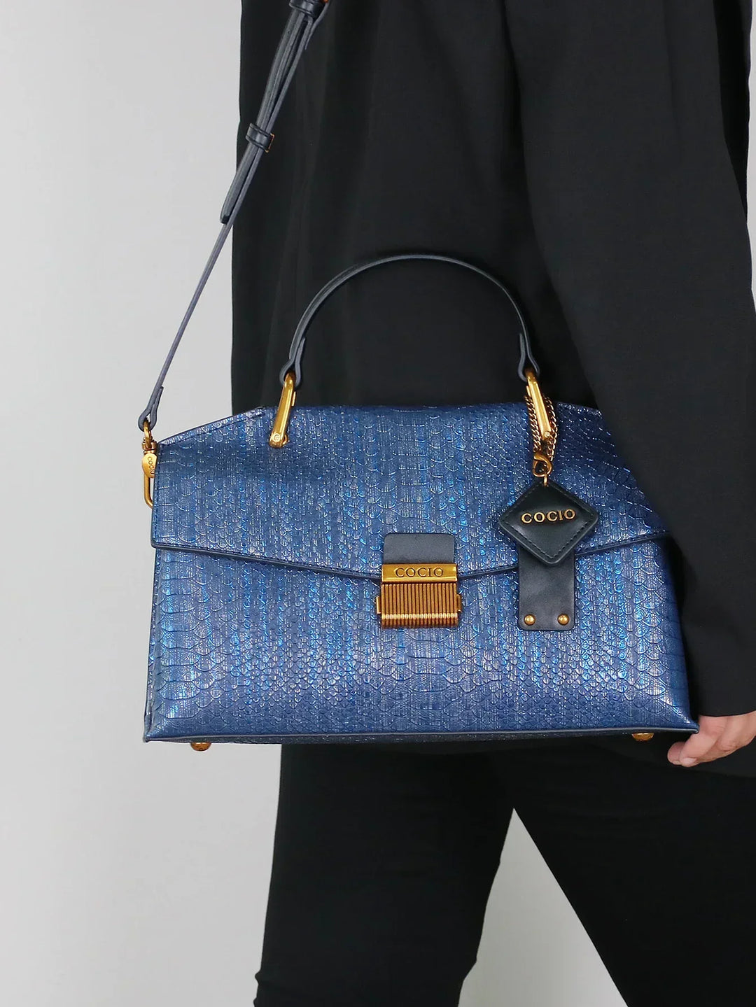 SELENE | BORSA IN PELLE DI PITONE