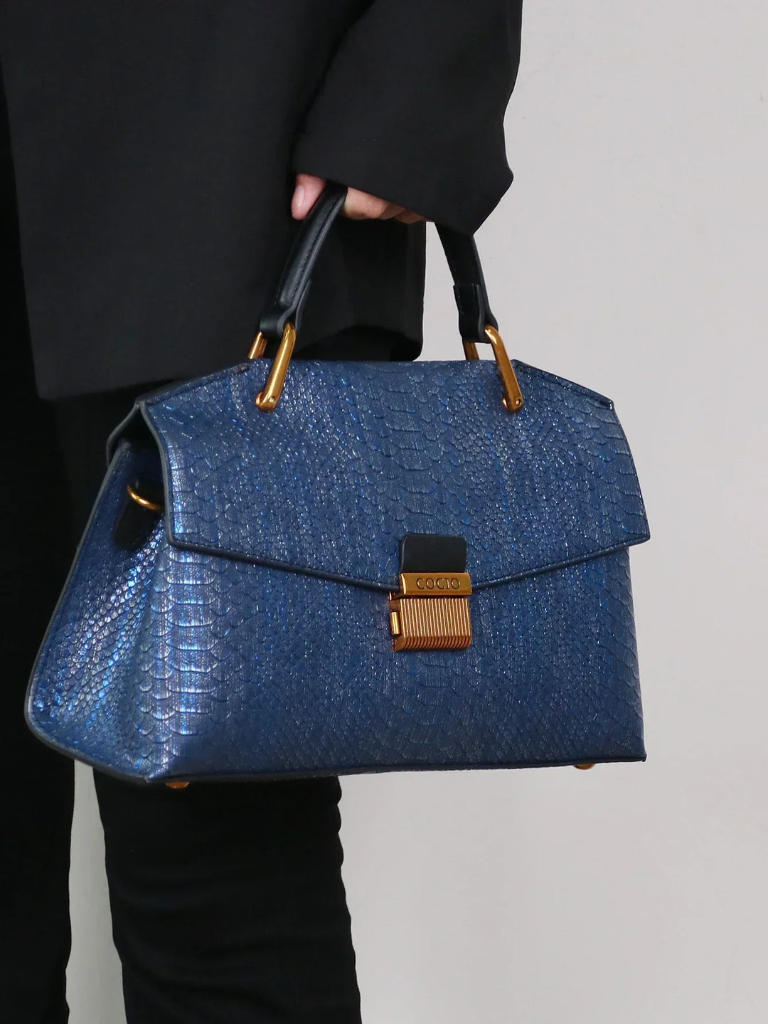 SELENE | BORSA IN PELLE DI PITONE