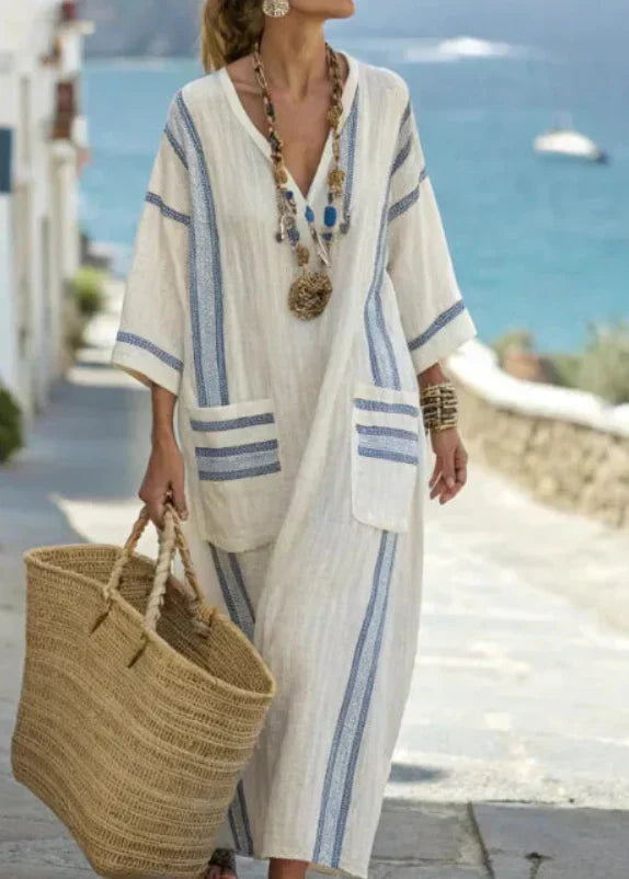 Abito maxi estivo fluido Vera da donna - Maria Milano